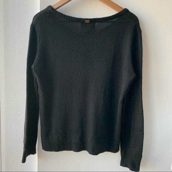 Knitz by For Love & Lemons Antler Logo Pullover V-neck Sweater - Picture 4 of 13